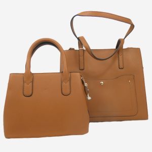 12833 LADIES HANDBAG WITH THROAT BAG