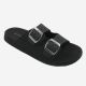 12418 BAMBOO THICK SOLE DOUDLE BUCKLE STRAP SANDAL